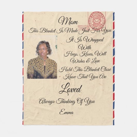 Mam personaliseert Fleece Blanket (Voorkant)