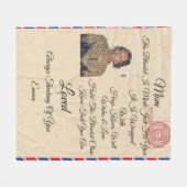 Mam personaliseert Fleece Blanket (Voorkant (Horizontaal))