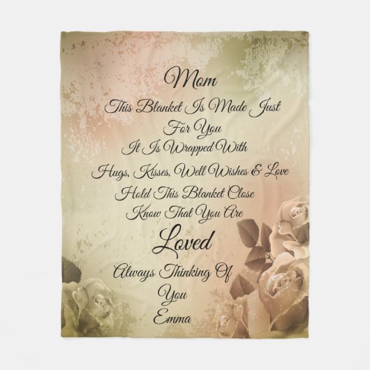 Mam personaliseert Fleece Blanket Deken (Voorkant)