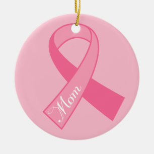 Mam Pink Ribbon Breast Cancer Ornament Gift