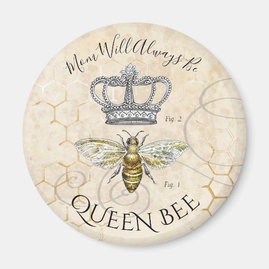 Mam Queen Bee Magneet (Voorkant)