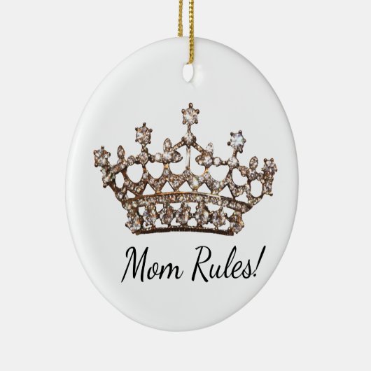 "Mam Regels!" Tiara Ceramic Ornament (Rechts)