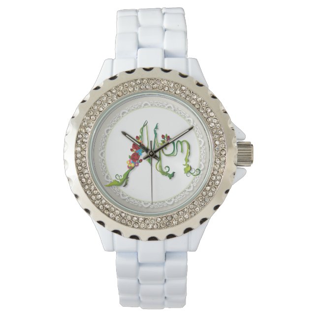 Mam Rhinestone Watch Horloge (Voorkant)