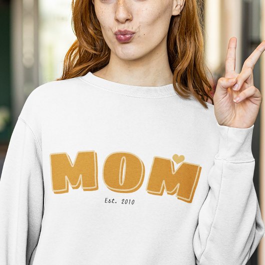 Mam richtte jaar eenvoudige boho typografie op t-shirt