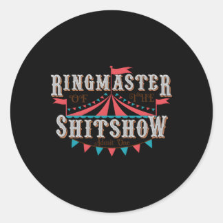 Mam Ringmaster van de Shitshow Ronde Sticker