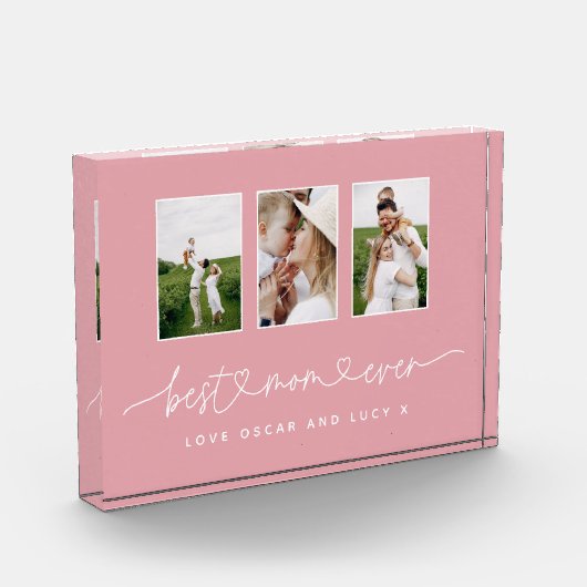 Mam schattig modern script multi foto gift (Links)