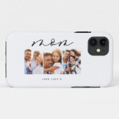 mam schattig modern script multi foto gift Case-Mate iPhone case (Achterkant (horizontaal))