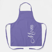 Mam Script Paars White Kitchen Schort (Voorkant)