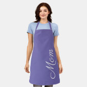 Mam Script Paars White Kitchen Schort (Gedragen)