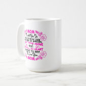 Mam sentiment woord kunst Koffie Mok (Voorkant links)