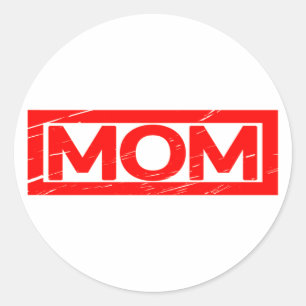 Mam Stamp Ronde Sticker