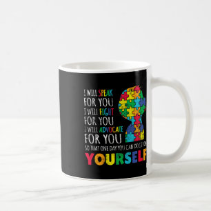 Mam steunt Autisme Awareness Autistic Boy Son Puzz Koffiemok