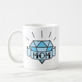 Mam Tattoo Style Diamond Coffee Mok (Links)