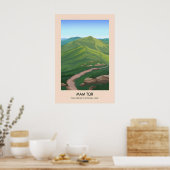 Mam Tor Peak District Reisposter Poster (Keuken)