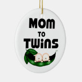 Mam tot tweeling (Peapod) Keramisch Ornament (Rechts)