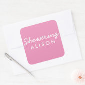 Mam-tot-zijn Baby shower Mason Jar Sticker (Envelop)