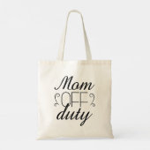 Mam uit dienst tote bag (Achterkant)