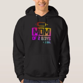 Mam van 2 jongens 1 meisje met lage batterijduur hoodie