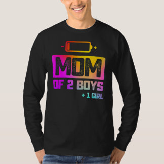 Mam van 2 jongens 1 meisje met lage batterijduur t-shirt