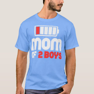 Mam van 2 jongens Funny Moederdag T-shirt