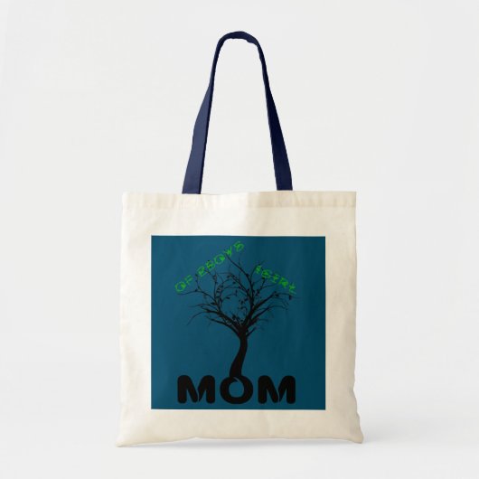 Mam van 2Boys + 1girl Design-boom, zijn wortels en Tote Bag (Voorkant)