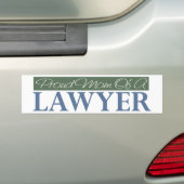 Mam van advocaat bumpersticker (Op auto)