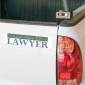 Mam van advocaat bumpersticker (Op Truck)