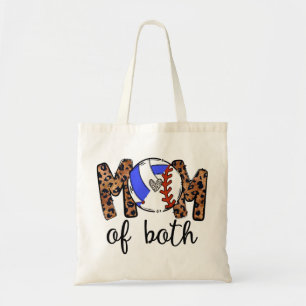 Mam van beide baseball Volleyball, Volleyball mama Tote Bag