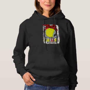 Mam van beide Golf Tennis Busy Raising Ballers Mam Hoodie