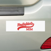 Mam van brandweerman bumpersticker (Op auto)
