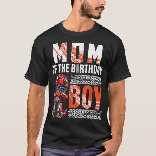 Mam van de Birthday Boy Dirt Bike B-day motocross T-shirt