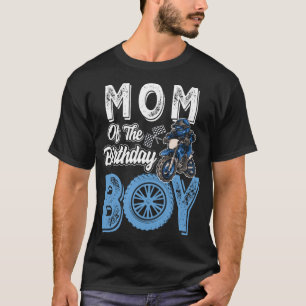 Mam van de Birthday Boy Dirt Bike B-day motocross T-shirt