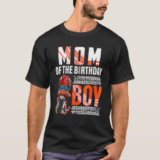 Mam van de Birthday Boy Dirt Bike B Day Motocross T-shirt