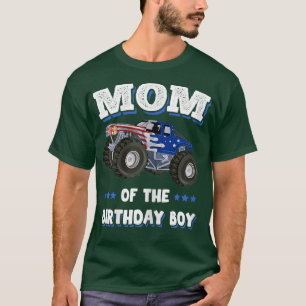 Mam van de Birthday Boy Fathers Monster Tru T-shirt
