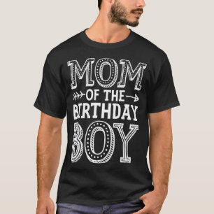 Mam van de Birthday Boy Funny Moeder Mama Family M T-shirt