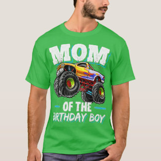 Mam van de Birthday Boy Monster Truck Birthday nov T-shirt