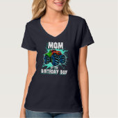 Mam van de Birthday Boy Monster Truck Birthday Par T-shirt (Voorkant)