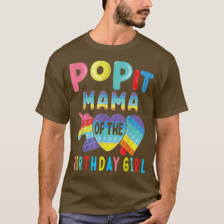 Mam van de 'Birthday Girl'-Pop 'Unicorn Birthday' T-shirt