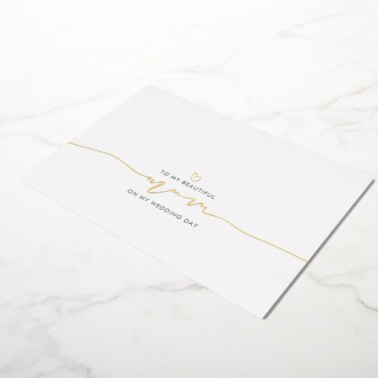 Mam van de bruidbruidbruinkoolboodschap folie uitnodiging (Gedraaid)