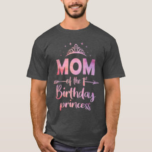 Mam van de eerste verjaardag prinses meisje een ja t-shirt