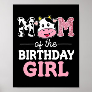Mam van de Koe van het Birthday Girl Boerderij Poster