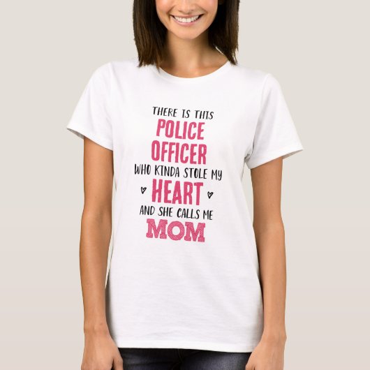 Mam van de politieagent t-shirt (Voorkant)