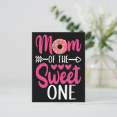 Mam van de Sweet One Sprinkst Donut Briefkaart (Staand voorkant)