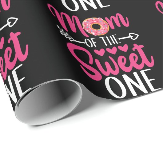 Mam van de Sweet One Sprinkst Donut Cadeaupapier (Rol Hoek)