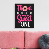 Mam van de Sweet One Sprinkst Donut Canvas Afdruk (Insitu (Woonkamer))