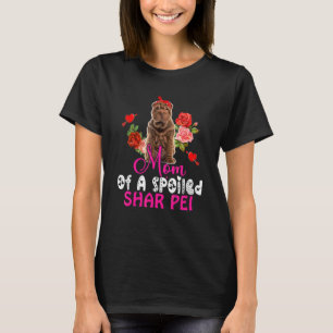 Mam van een gesluierde sjar Pei Cute Shar Pei Dog T-shirt