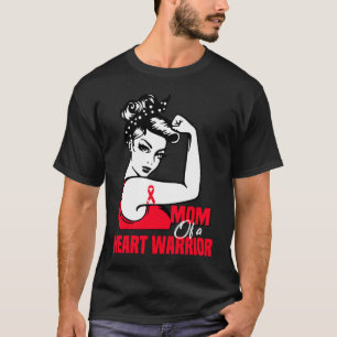 Mam van een hartkwachter CHD Februari Hart Ziekte T-shirt