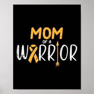 Mam van een kind met een kinderkanker die zich bew poster