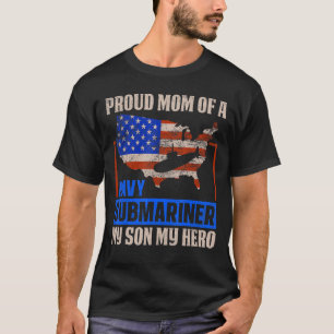 Mam van een marinier Helmsman veteraan T-shirt