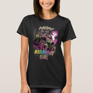 Mam van een Monster Truck Girl Birthday Girl Unico T-shirt